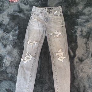 Gray American eagle jeans